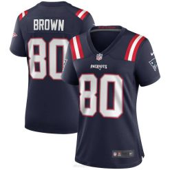NFL Frauen New England Patriots Troy Brown Nike Navy Game Ruhestandsspielertrikot 4R0Z4015 Kleidung