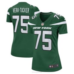 NFL Frauen New York Jets Alijah Vera-Tucker Nike Gotham Green Game Spielertrikot 4R0Z5013 Kleidung