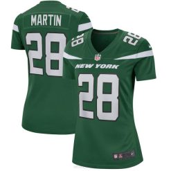 NFL Frauen New York Jets Curtis Martin Nike Gotham Green Game Spielertrikot im Ruhestand 4R0Z4733 Kleidung