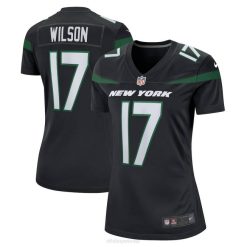 NFL Frauen New York Jets Garrett Wilson Nike Stealth Black Alternative Game Player-Trikot 4R0Z2211 Kleidung