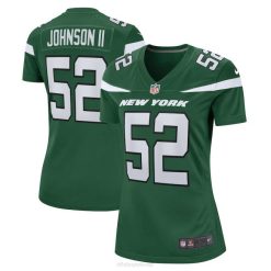 NFL Frauen New York Jets Jermaine Johnson II Nike Gotham Green Game Player-Trikot 4R0Z3923 Kleidung