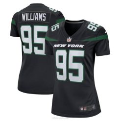 NFL Frauen New York Jets Quinnen Williams Nike Stealth Black Alternative Game Spielertrikot 4R0Z3789 Kleidung