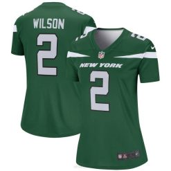 NFL Frauen New York Jets Zach Wilson Nike Gotham Green Legend Trikot 4R0Z3629 Kleidung