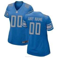 NFL Frauen Nike Blue Detroit Lions Custom Game Jersey 4R0Z1351 Kleidung