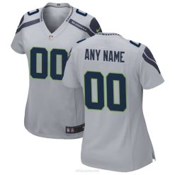 NFL Frauen Nike Grey Seattle Seahawks Alternative Custom Game Jersey 4R0Z2003 Kleidung