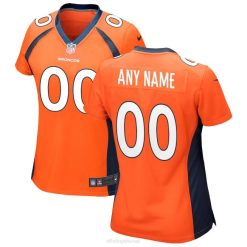 NFL Frauen Nike Orange Denver Broncos Custom Game Jersey 4R0Z1191 Kleidung