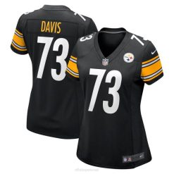 NFL Frauen Pittsburgh Steelers Carlos Davis Nike schwarzes Spieltrikot 4R0Z5789 Kleidung