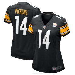 NFL Frauen Pittsburgh Steelers George Pickens Nike schwarzes Game-Spieler-Trikot 4R0Z955 Kleidung