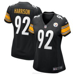 NFL Frauen Pittsburgh Steelers James Harrison Nike Black Retired Game Jersey 4R0Z3387 Kleidung