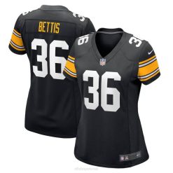 NFL Frauen Pittsburgh Steelers Jerome Bettis Nike schwarzes Spielertrikot im Ruhestand 4R0Z2273 Kleidung