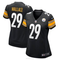 NFL Frauen Pittsburgh Steelers Levi Wallace Nike schwarzes Game-Spieler-Trikot 4R0Z5703 Kleidung