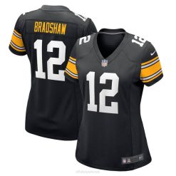 NFL Frauen Pittsburgh Steelers Terry Bradshaw Nike schwarzes Spielertrikot im Ruhestand 4R0Z1691 Kleidung