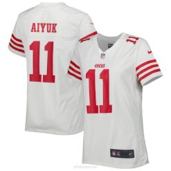 NFL Frauen San Francisco 49ers Brandon Aiyuk Nike weißes Game-Spieler-Trikot 4R0Z3893 Kleidung