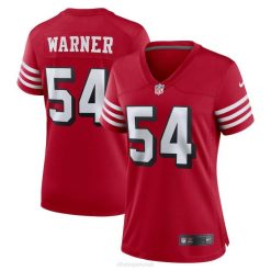 NFL Frauen San Francisco 49ers Fred Warner Nike Scarlet Alternative Game-Trikot 4R0Z2427 Kleidung