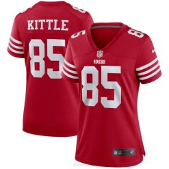 NFL Frauen San Francisco 49ers George Kittle Nike Scarlet Spielerspieltrikot 4R0Z239 Kleidung