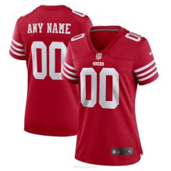 NFL Frauen San Francisco 49ers Nike Scarlet Game Custom Trikot 4R0Z407 Kleidung