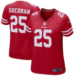 NFL Frauen San Francisco 49ers Richard Sherman Nike Scarlet Game Spielertrikot 4R0Z1331 Kleidung