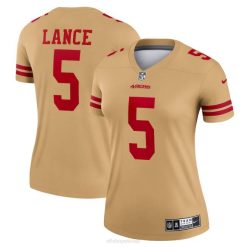 NFL Frauen San Francisco 49ers Trey Lance Nike Gold Inverted Legend Trikot 4R0Z3487 Kleidung