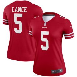 NFL Frauen San Francisco 49ers Trey Lance Nike Scarlet Legend Spielertrikot 4R0Z2751 Kleidung