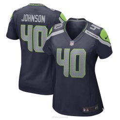 NFL Frauen Seattle Seahawks Darryl Johnson Nike College Navy Spielspieler-Trikot 4R0Z5615 Kleidung