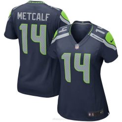 NFL Frauen Seattle Seahawks DK Metcalf Nike College Navy Game-Spieler-Trikot 4R0Z597 Kleidung