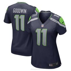 NFL Frauen Seattle Seahawks Marquise Goodwin Nike College Navy Heimspiel-Spielertrikot 4R0Z4883 Kleidung