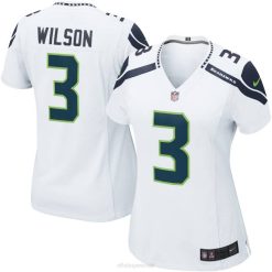 NFL Frauen Seattle Seahawks Russell Wilson Nike weißes Spieltrikot 4R0Z3169 Kleidung