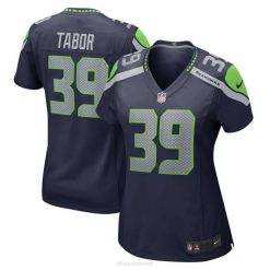 NFL Frauen Seattle Seahawks Teez Tabor Nike College Navy Heimspiel-Spielertrikot 4R0Z5877 Kleidung