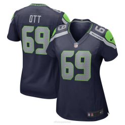 NFL Frauen Seattle Seahawks Tyler Ott Nike College Navy Spieltrikot 4R0Z5613 Kleidung