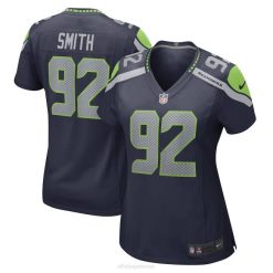 NFL Frauen Seattle Seahawks Tyreke Smith Nike College Navy Spielspieler-Trikot 4R0Z6197 Kleidung