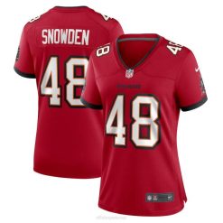 NFL Frauen Tampa Bay Buccaneers Charles Snowden Nike rotes Heimspiel-Spielertrikot 4R0Z6169 Kleidung
