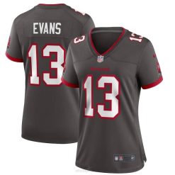 NFL Frauen Tampa Bay Buccaneers Mike Evans Nike Pewter Alternative Game-Trikot 4R0Z2031 Kleidung