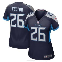 NFL Frauen Tennessee Titans Kristian Fulton Nike Navy Game Jersey 4R0Z4637 Kleidung