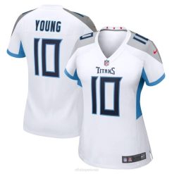 NFL Frauen Tennessee Titans Vince Young Nike White Retired Game Jersey 4R0Z5555 Kleidung