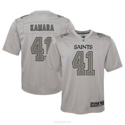 NFL Jugend New Orleans Saints Alvin Kamara Nike Graues Atmosphäre-Spieltrikot 4R0Z3395 Kleidung