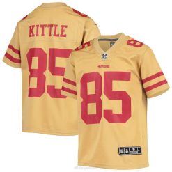 NFL Jugend San Francisco 49ers George Kittle Nike Gold Inverted Teamspieltrikot 4R0Z1565 Kleidung