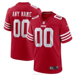 NFL Jugend San Francisco 49ers Nike Scarlet Game Custom Trikot 4R0Z215 Kleidung