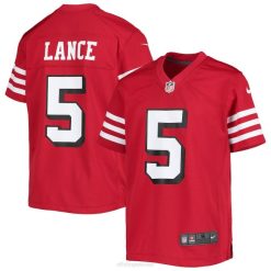 NFL Jugend San Francisco 49ers Trey Lance Nike Scarlet Alternative Game Trikot 4R0Z4103 Kleidung