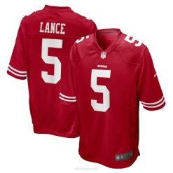 NFL Jugend San Francisco 49ers Trey Lance Nike Scarlet Spielerspieltrikot 4R0Z1383 Kleidung