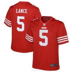 NFL Jugend San Francisco 49ers Trey Lance Nike Scarlet Spieltrikot 4R0Z4629 Kleidung