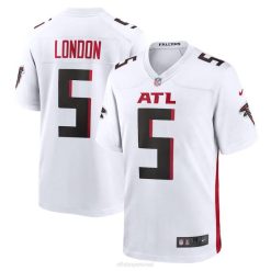 NFL Männer Atlanta Falcons Drake London Nike Weißes Auswärtsspiel-Spielertrikot 4R0Z705 Kleidung