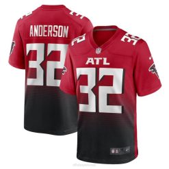 NFL Männer Atlanta Falcons Jamal Anderson Nike rotes alternatives Spieltrikot für pensionierte Spieler 4R0Z4205 Kleidung