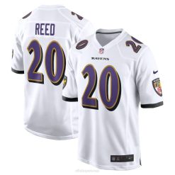 NFL Männer Baltimore Ravens Ed Reed Nike weißes Spieltrikot für pensionierte Spieler 4R0Z947 Kleidung