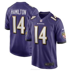 NFL Männer Baltimore Ravens Kyle Hamilton Nike Lila Spieler-Spieltrikot 4R0Z859 Kleidung
