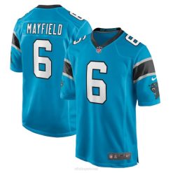 NFL Männer Carolina Panthers Baker Mayfield Nike Blue Alternate Player Game Jersey 4R0Z2069 Kleidung