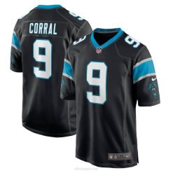 NFL Männer Carolina Panthers Matt Corral Nike Black Player Game Jersey 4R0Z2965 Kleidung