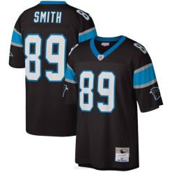 NFL Männer Carolina Panthers Steve Smith Mitchell & Ness schwarzes 2003 Legacy Replika-Trikot 4R0Z2521 Kleidung