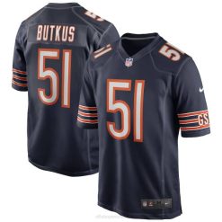 NFL Männer Chicago Bears Dick Butkus Nike Navy Game Ruhestandsspielertrikot 4R0Z653 Kleidung