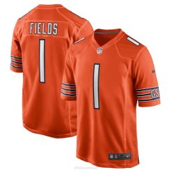 NFL Männer Chicago Bears Justin Fields Nike Orange Alternative Game Trikot 4R0Z1189 Kleidung