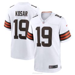 NFL Männer Cleveland Browns Bernie Kosar Nike weißes Spieltrikot für pensionierte Spieler 4R0Z3127 Kleidung
